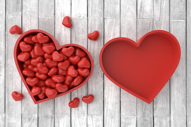 Valentine's day background. 3D rendering.