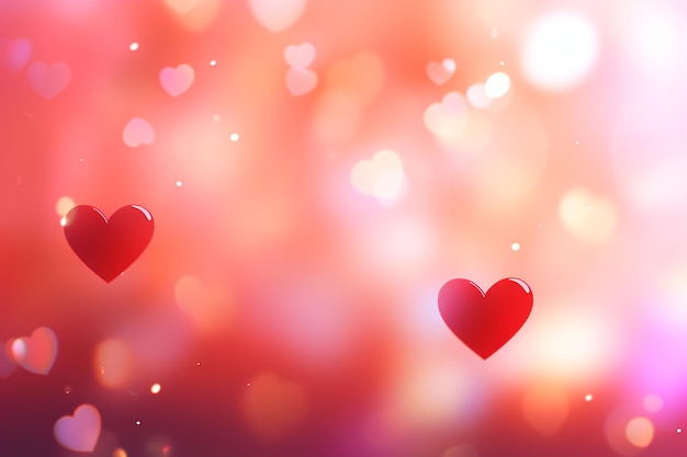 Valentine's day background banner abstract hearts