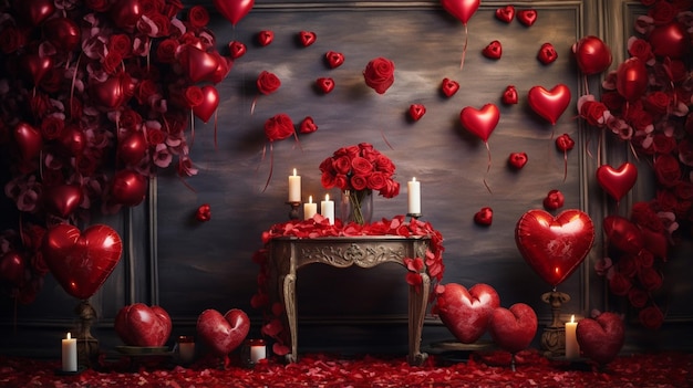 Valentine's Day background decoration