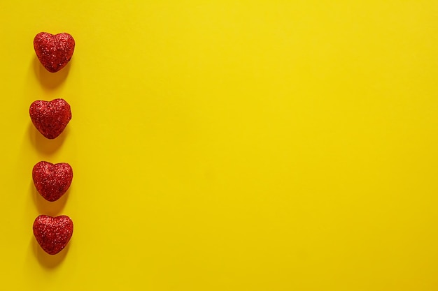 Valentine's day background. gifts. envelope. hearts in a box. valentine's day concept. selective focus.holidays