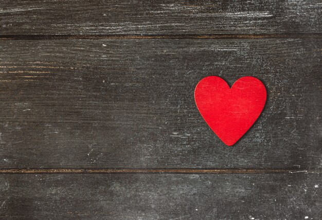 Valentine's Day background. Happy Valentine's day hearts on wooden table. Valentine card