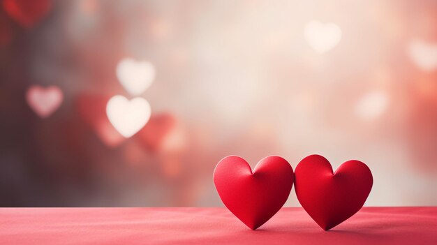 Valentine's day background roses with heart bokeh light background