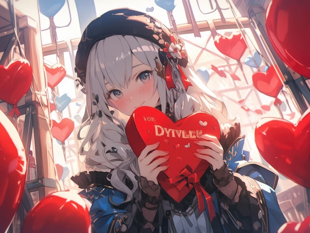 Anime Valentine's Day Cards - Haruhichan