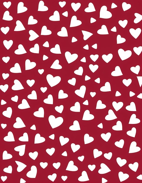 Photo valentine's day background with hearts vector illustration