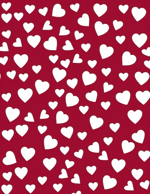 Valentine's day background with hearts vector illustration