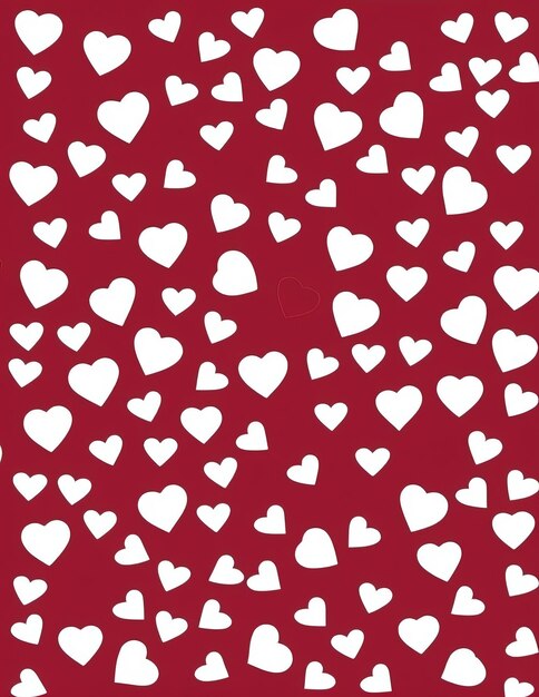 valentine's day background with hearts vector illustration