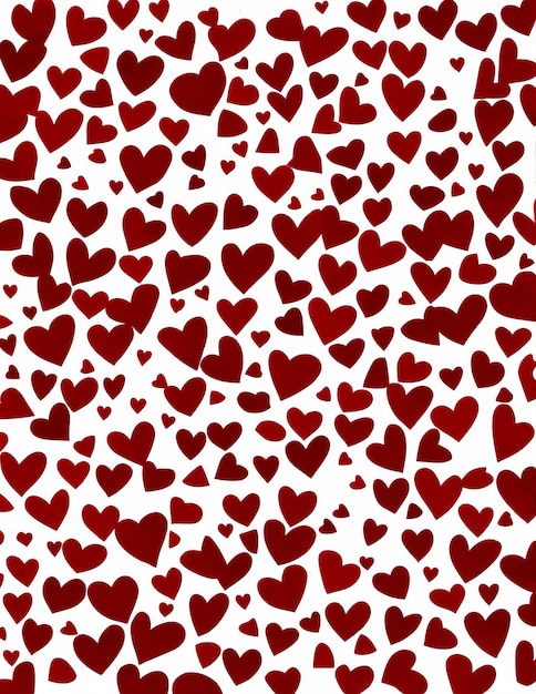 Photo valentine's day background with hearts vector illustration