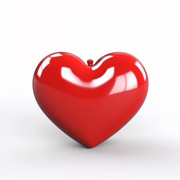 День святого валентина фон с красными сердцами 3d рендеринг