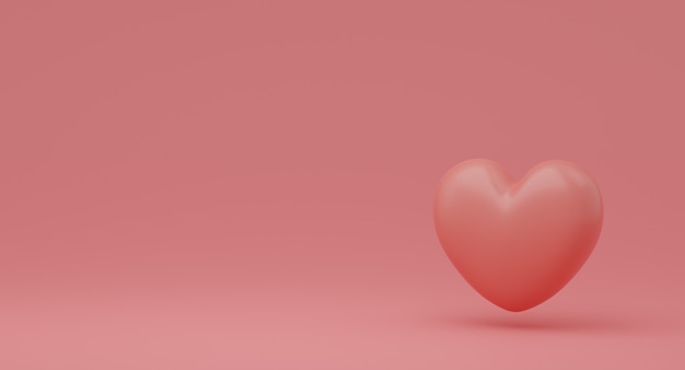 Valentine's Day concept, pink hearts balloons on pink