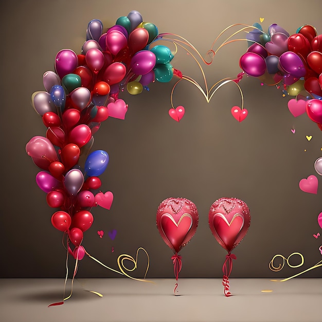 Valentine's Day Heart Balloons