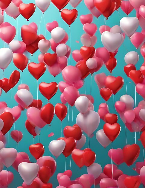 Valentine's Day Heart Balloons