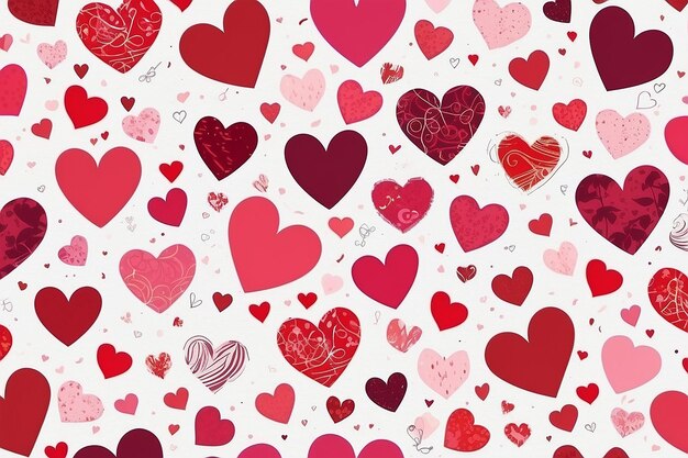 Photo valentine's day hearts background