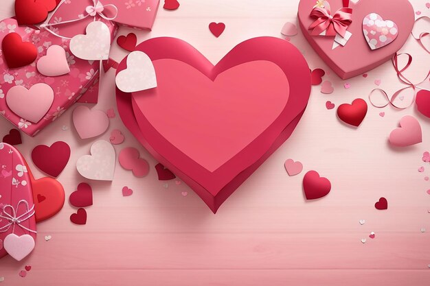 Valentine's day hearts background