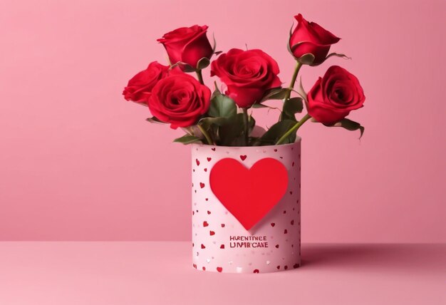 Valentine's day mockup copy space