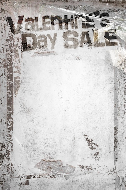 Valentine's Day Sale grunge background