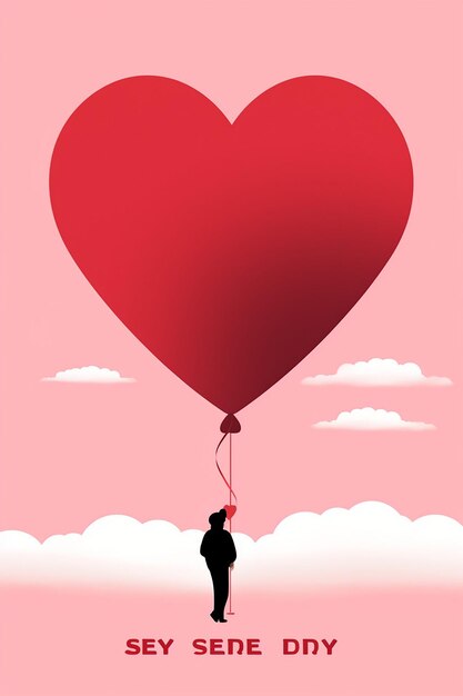 Valentine's dayminimalism poster