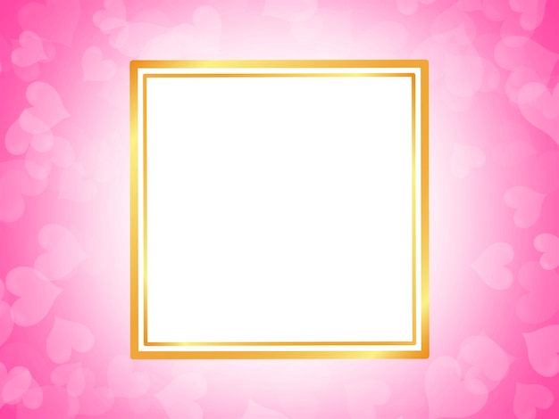 Valentine Square Frame Background