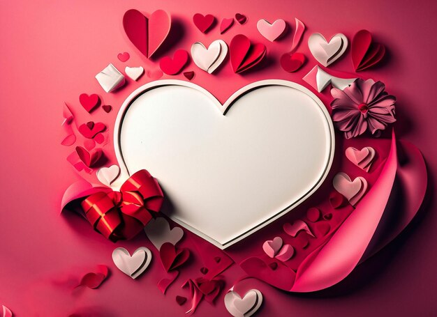 Valentine39s day background with copy space