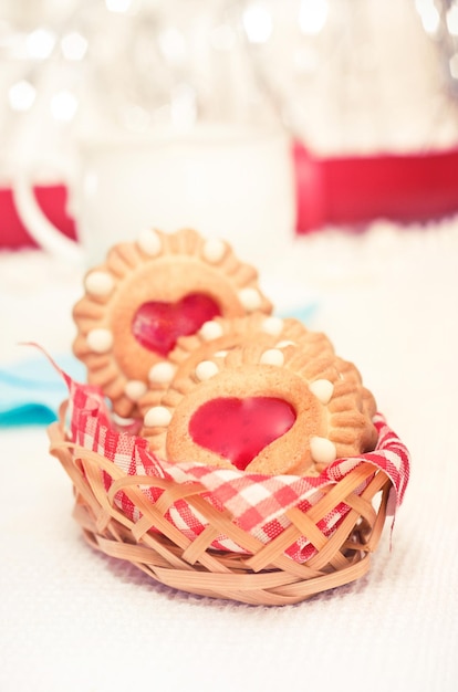 Valentine39s day cookies pastry and sweet food styled concept