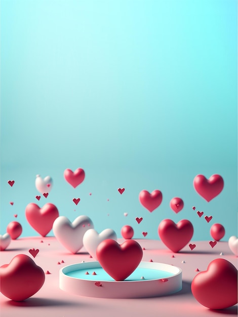 Valentines 3D Background