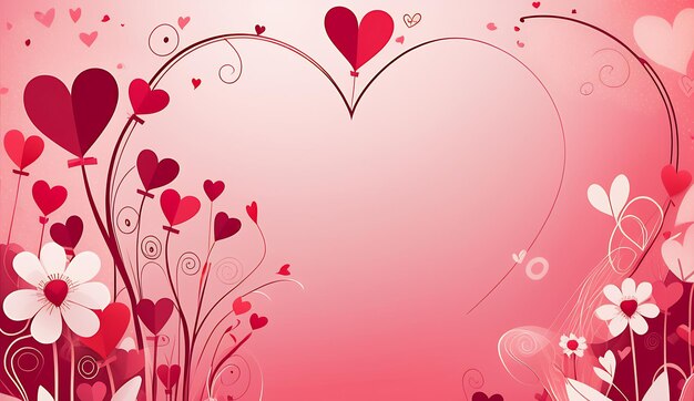 Валентинский фон Красное сердце Красивый фон Валентинский любовь Романтические абстрактные обои