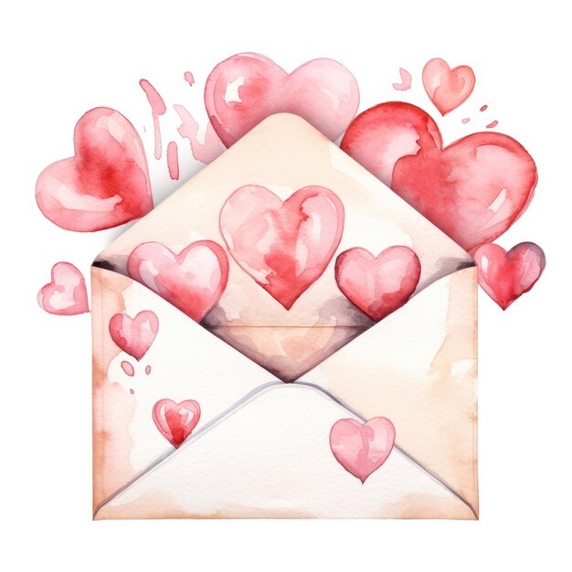 Photo valentines background watercolor