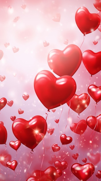 Valentines day background banner abstract panorama