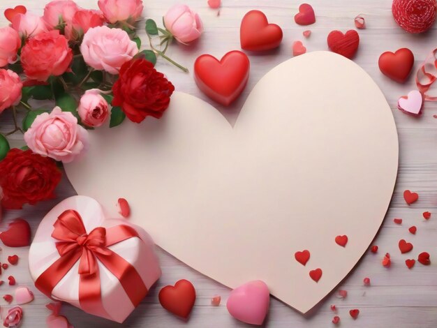 写真 バレンタインデー バックグラウンド バナー デザイン 最高品質 イメージ ウォールペーパー 心の愛の贈り物