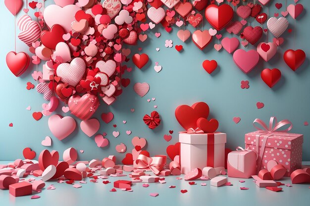 Valentines Day background Love and Valentines Day concept