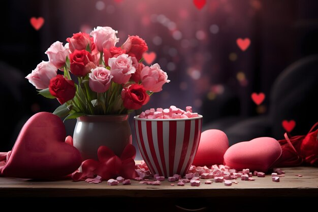 valentines day background social media background for vday full of romance cards with love