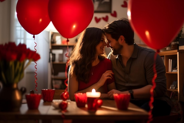 발렌타인 데이 배경: 로맨스 카드로 가득 찬 Vday의 소셜 미디어 배경