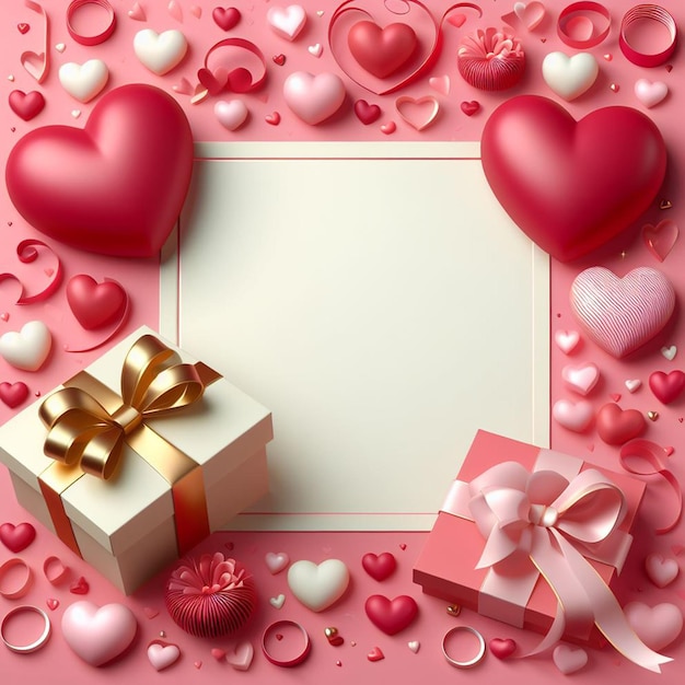 Valentines day background with copyspace