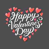 Photo valentines day beautiful background of flat design