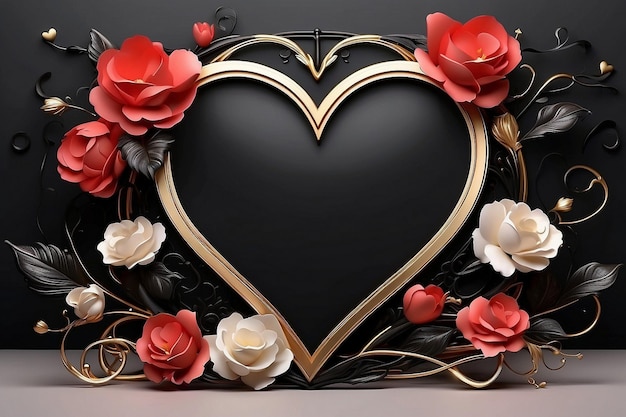 valentines day border and frame design