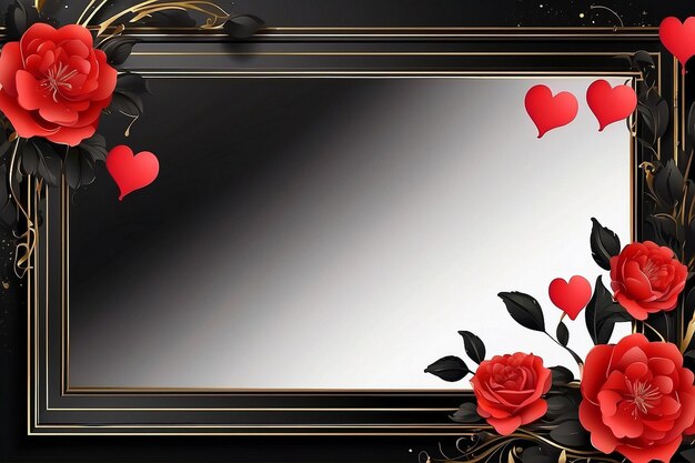 valentines day border and frame design