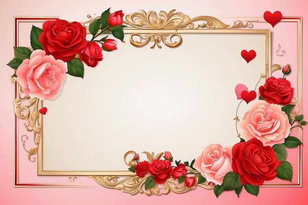 valentines day border and frame design