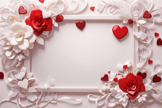 valentines day border and frame design