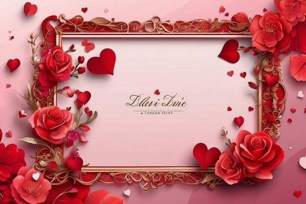 valentines day border and frame design