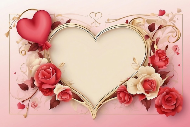 valentines day border and frame design