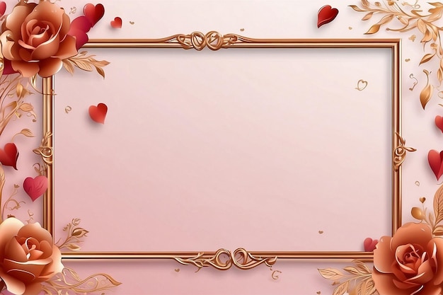 valentines day border and frame design