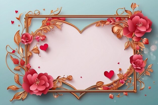 valentines day border and frame design