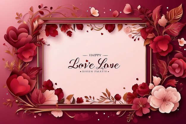 Photo valentines day border and frame design