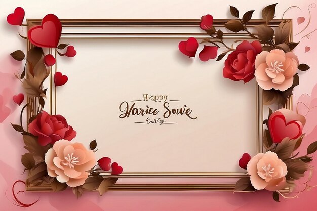 valentines day border and frame design