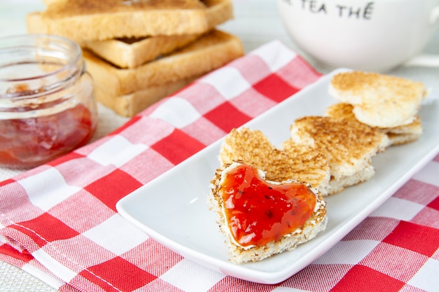 Valentines day breakfast