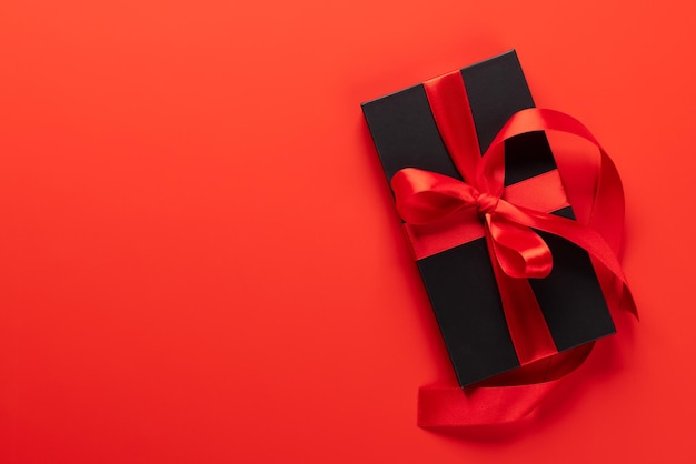 Valentines day card with gift box