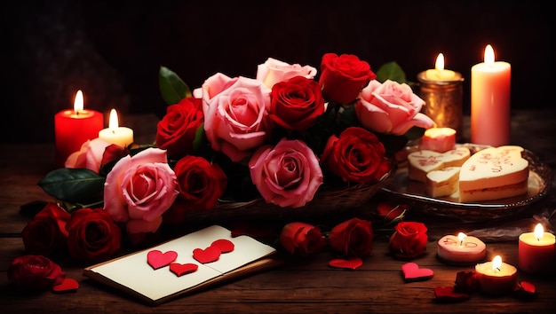 Photo valentines day a celebration of love and affection that is observed on february 14th in many coun