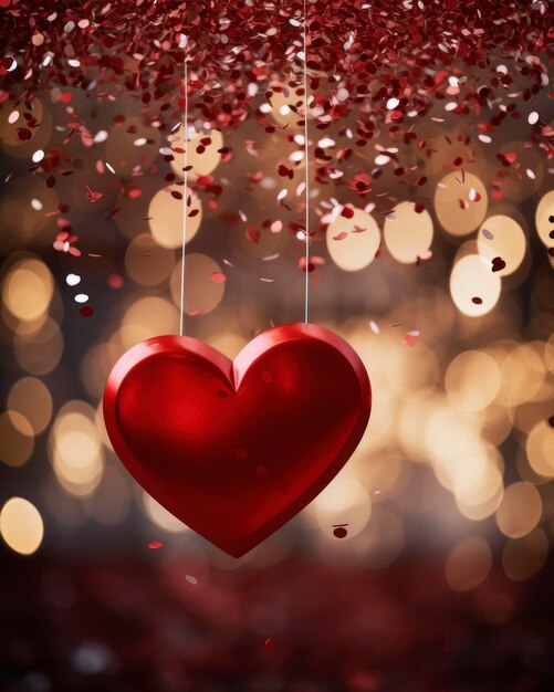 Valentines Day celebrations and Blur the background to enhance the sense of movement and festivity