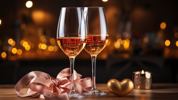 Valentines day champagne wine glasses red background image desktop wallpaper backgrounds hd