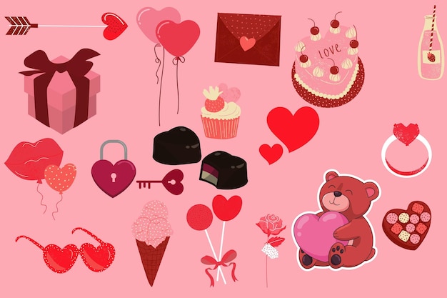 Foto clip art per il giorno di san valentino