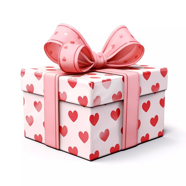 Valentines day colorful gift box